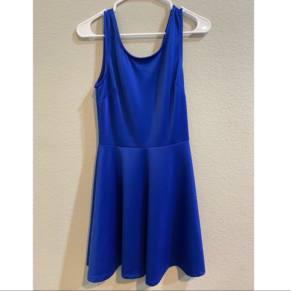 Blue cocktail dress